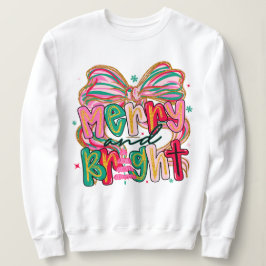Camiseta Merry and Bright Christmas Sweatshirt