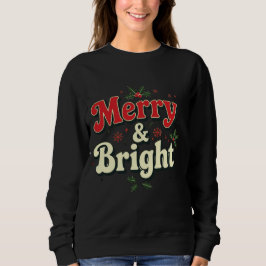 Camiseta Merry and bright  minimal chic Santa christmas tee