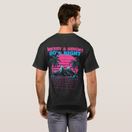 Camiseta Merry & Bright 80's Night' Retro Synthwave 