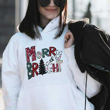 Merry & Bright Hoodie – Luzes de Natal & Árvore