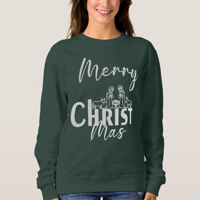 Camiseta Merry Christ Mas Christian Christmas✨ (Frente)