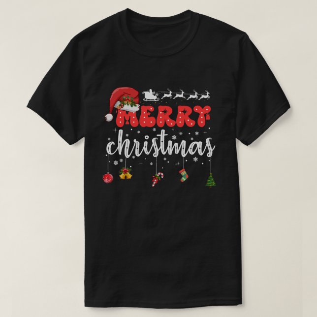 Camiseta  merry Christmas  (Frente do Design)