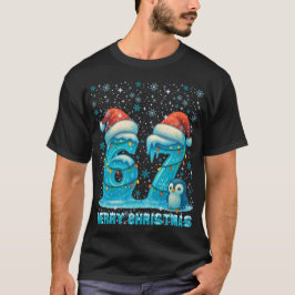 Camiseta Merry Christmas 67 Frozen Numbers