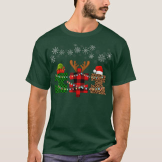 Camiseta Merry Christmas and snowflakes Autism Merry Christ