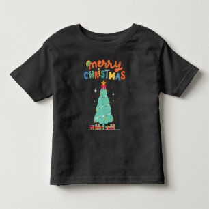 Camiseta MERRY CHRISTMAS - Camisa-T da árvore de Natal