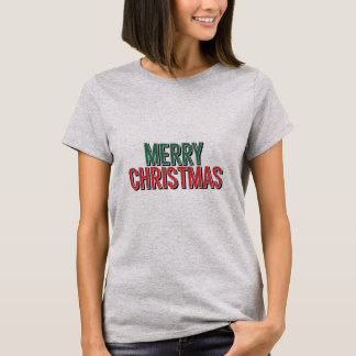 Camiseta Merry Christmas - Classic Red & White Tee
