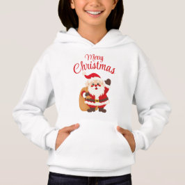 Camiseta Merry Christmas Cute Cartoon Santa Claus Simple