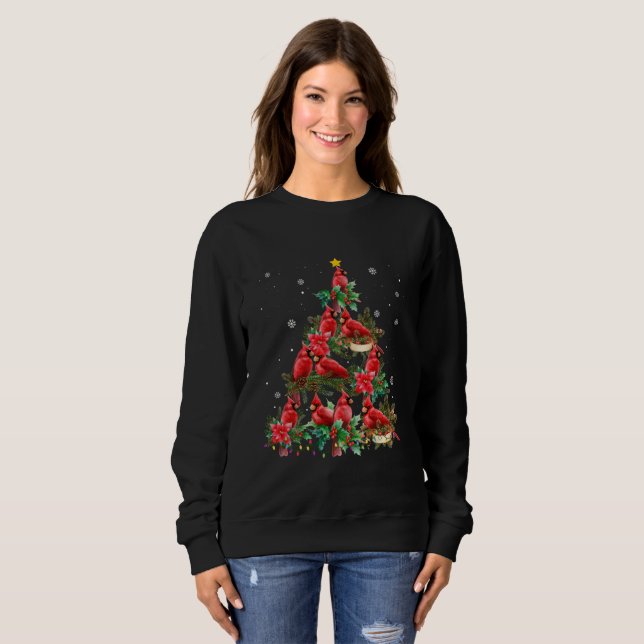 Camiseta Merry Christmas Cutest Cardinal Bird Lovers Xmas (Frente Completa)