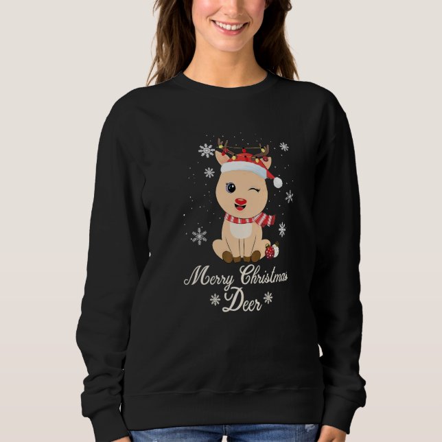 Camiseta Merry Christmas Deer Ugly Xmas  1 (Frente)
