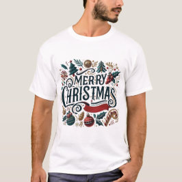 Camiseta Merry Christmas Festive & Heartfelt Family