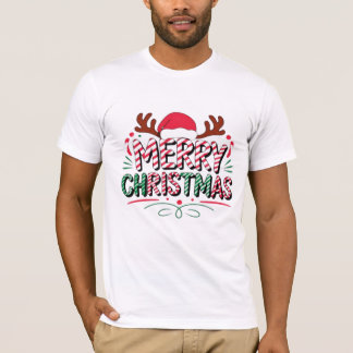 Camiseta Merry Christmas Festive Style