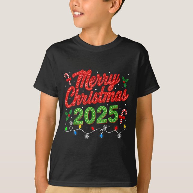 Camiseta Merry Christmas For Women Men Boys Youth Xmas  (Frente)