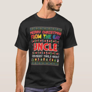 Camiseta Merry Christmas From Gay Uncle LGBT Santa Sweater