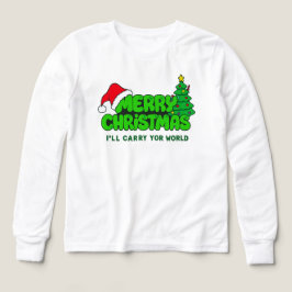Camiseta Merry Christmas Kids – Santa & Tree