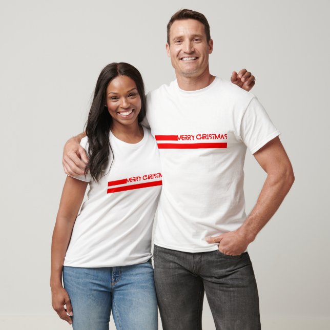 CAMISETA MERRY CHRISTMAS LINES (Unissex)