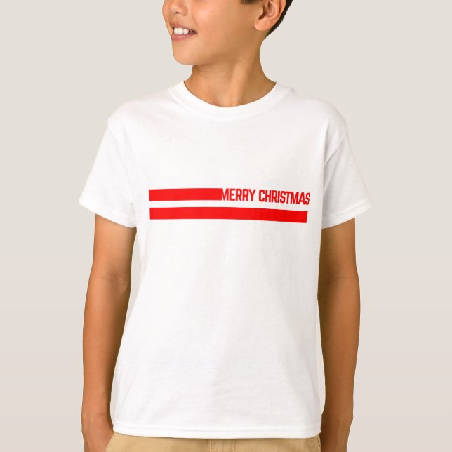 Camiseta merry christmas lines (Frente)