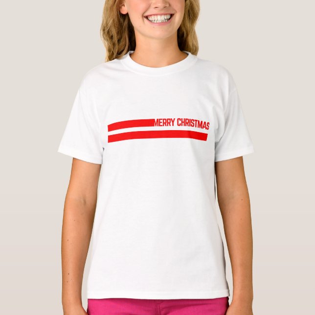 Camiseta merry christmas lines (Frente)