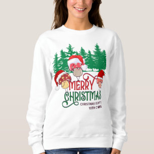 Camiseta MERRY CHRISTMAS MUSHROOMS NA Floresta