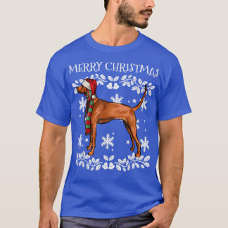 Camiseta Merry Christmas Ornament Redbone Coonhound Xmas Sa
