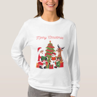 Camiseta Merry Christmas Reading Santa’s Helpers 