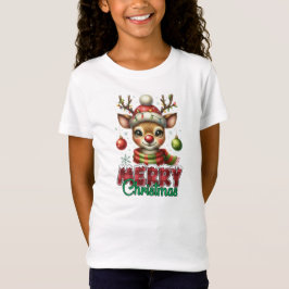 Camiseta Merry Christmas Reindeer