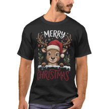 Merry Christmas Reindeer Matching Men Women Xmas