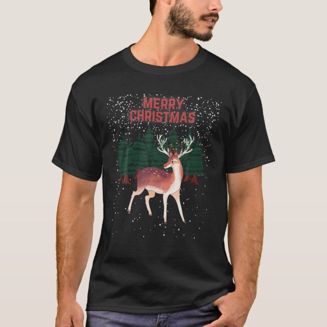 Camiseta Merry Christmas Reindeer Rudolph Tangolph (Frente)