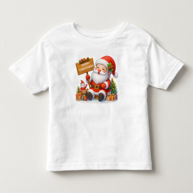 Camiseta Merry Christmas Santa Funny  (Frente)