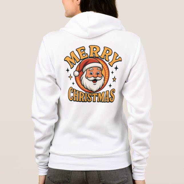 Camiseta Merry Christmas Santa Hoodie (Verso)