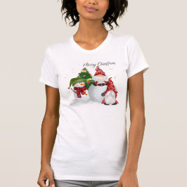 Camiseta Merry Christmas Snowman Gnome Shirt