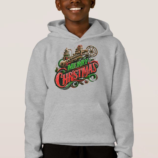 Camiseta Merry Christmas steampunk (Frente)