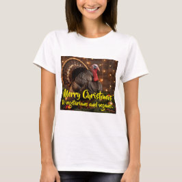 Camiseta Merry Christmas to vegetarians and vegans.