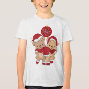 Camiseta Merry Christmas Youth Tri-blend T Shirt