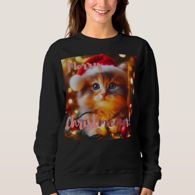Camiseta Merry Christmeows! Cat  (Frente)