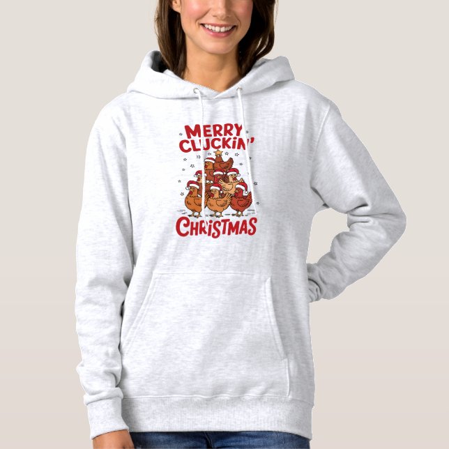 Camiseta Merry Cluckin' Christmas  (Frente)