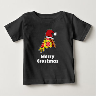 Camiseta Merry Crustmas FATIA DE PIZZA ENGRAÇADA PAI NATAL