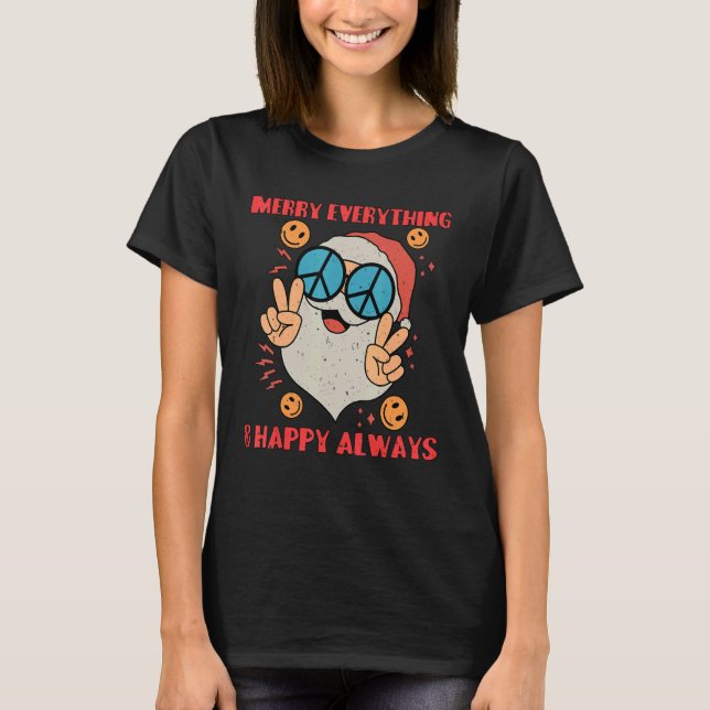 Camiseta Merry Everything Happy Always (Frente)