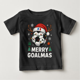 Camiseta Merry Goalmas França - Futebol Natalino Divertido