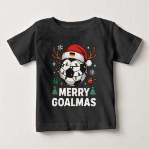 Camiseta Merry Goalmas - Futebol de Natal Engraçado