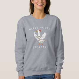 Camiseta Merry Goose Escapade Christmas Lights Gift