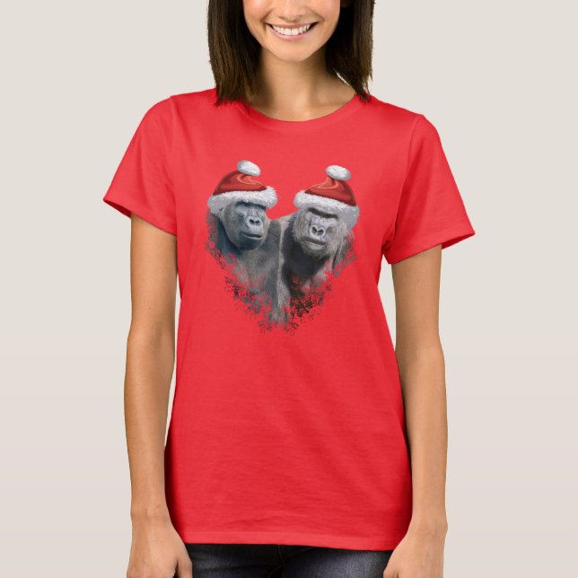 Camiseta Merry Gorilla Christmas (Frente)