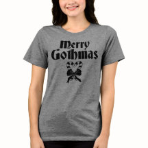 Merry Gothmas Black and White Candy Cane Heart