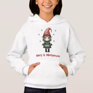 Camiseta Merry & Mischievous Elf Kids Hoodie