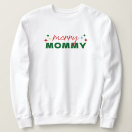 Camiseta Merry Mommy Cute Colorful Script Christmas