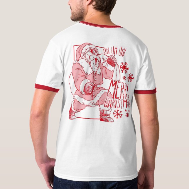 Camiseta 🎄Merry Saiyan Christmas Tee – Holiday Power Style (Verso)