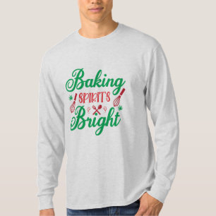 Camiseta Merry Xmas Fazendo Espíritos Brilhante
