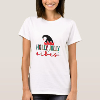 Camiseta Merry Xmas Holly Jolly Vibes