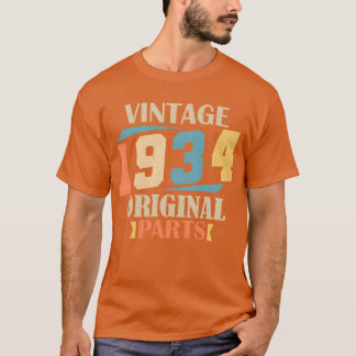 Camiseta Mês 1934 1934 Presente de Aniversário 90 anos de i