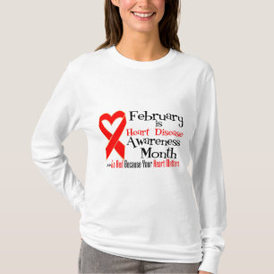 Camiseta Mês da consciência da doença cardíaca de fever