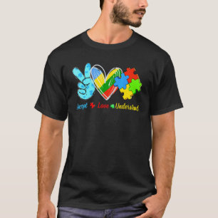 Camiseta Mês da Conscientização do Autismo Aceite Amor Ente